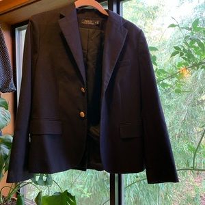 Polo Ralph Lauren Deep Purple Blazer w/ gold